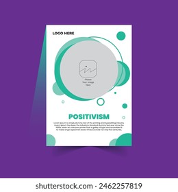 Positivismus-Konzept Poster Vorlage Design