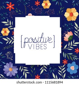 positivism message with hand made font