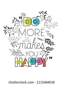 positivism message with hand made font