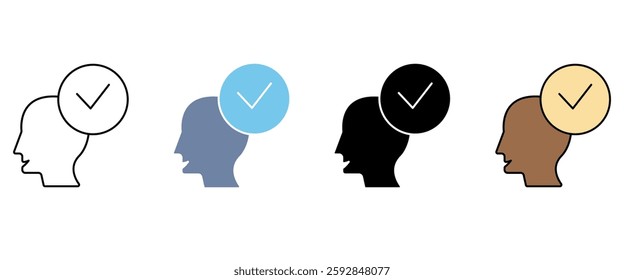 positivity concept line icon. Simple element illustration. positivity concept outline symbol design.