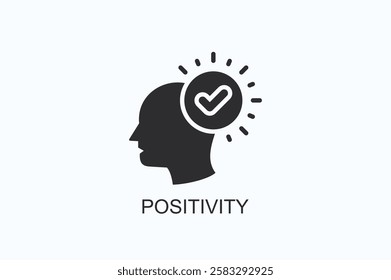 Positivity Icon Or Logo Isolated Illustration