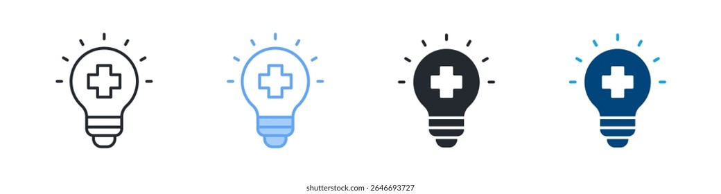Positivity Icon Set Multiple Style. Designed In Outline, Blue, Glyph, Dual Tone