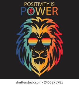 positivity is power   t shirt design this vector for t shirt and other uses           