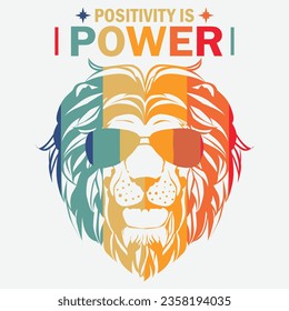 positivity is powerillustrations with patches for t-shirts and other uses