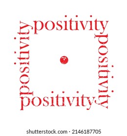 positivity slogan print. motto t-shirt print. graphic tee print