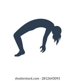 Possessed Body Contortion Icon Isolated On White Background