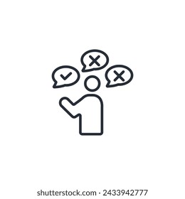 possibility icon. vector.Editable stroke.linear style sign for use web design,logo.Symbol illustration.