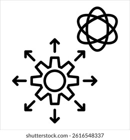 possibility outline icon vector illustration
