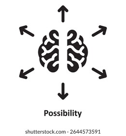 Icono del Vector de la posibilidad que puede modificar o editar fácilmente
