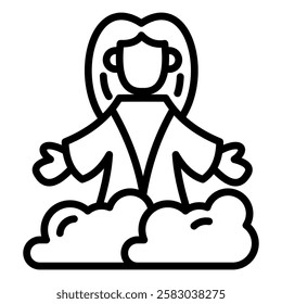 Possible Future events Outlne Icon Element For Design