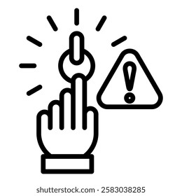 Possible Future events Outlne Icon Element For Design