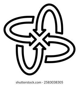 Possible Future events Outlne Icon Element For Design