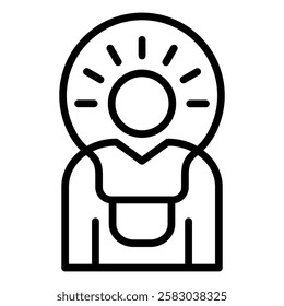 Possible Future events Outlne Icon Element For Design