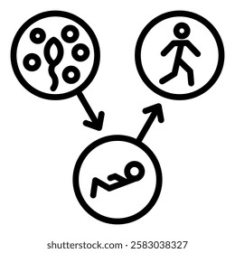 Possible Future events Outlne Icon Element For Design