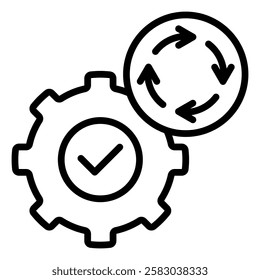 Possible Future events Outlne Icon Element For Design