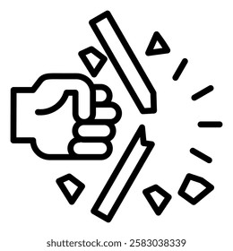 Possible Future events Outlne Icon Element For Design