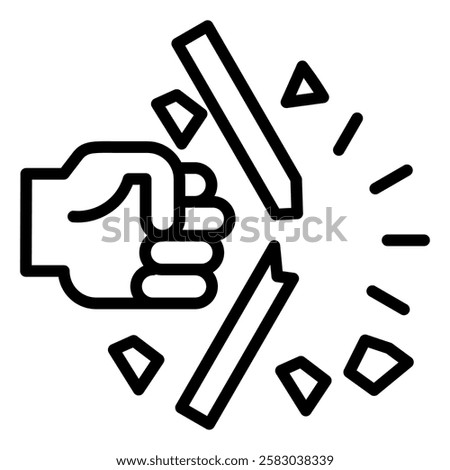 Possible Future events Outlne Icon Element For Design