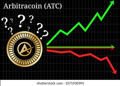 Possible graphs of forecast Arbitracoin (ATC) - up, down or horizontally. Arbitracoin (ATC) chart.