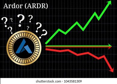 Possible graphs of forecast Ardor (ARDR) cryptocurrency - up, down or horizontally. Ardor (ARDR) chart.