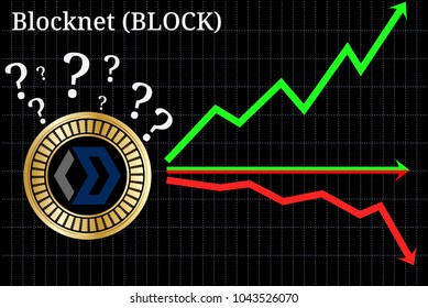 Possible graphs of forecast Blocknet (BLOCK) cryptocurrency - up, down or horizontally. Blocknet (BLOCK) chart.