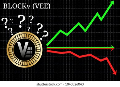 Possible graphs of forecast BLOCKv (VEE) cryptocurrency - up, down or horizontally. BLOCKv (VEE) chart.
