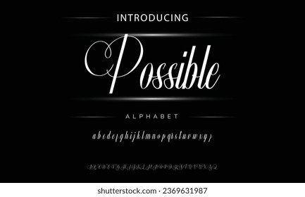 Possible luxury elegant typography vintage serif font wedding invitation logo music fashion property