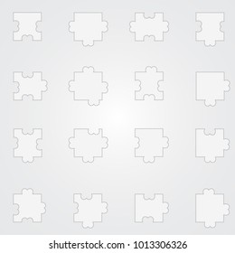 Possible Shapes of Jigsaw Pieces