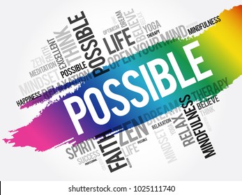 Possible word cloud collage, concept background