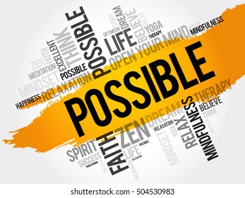 Possible word cloud collage, concept background