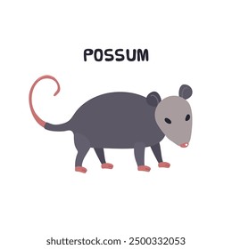 Possum icon clipart avatar logtotype isolated vector illustration