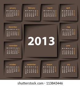 post it 2013 calendar