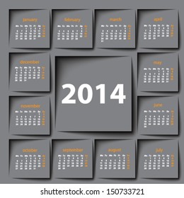 post it 2014 calendar