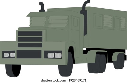 post apocalypse truck vector illustration