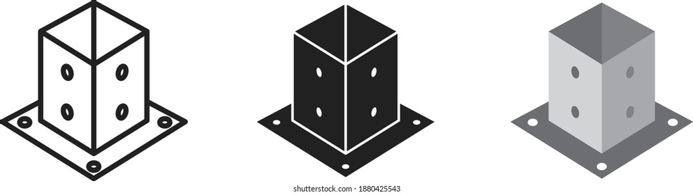 Icono de la base de mensajes, ilustración vectorial