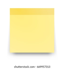 Post blank sticky note paper sheet vector  Reminder stick note 