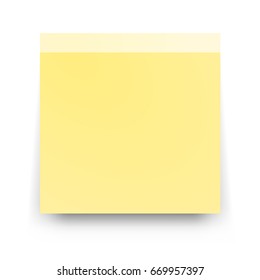 Post blank sticky note paper sheet vector  Reminder stick note 