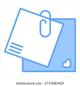 Ilustración vectorial Post Blue Icon