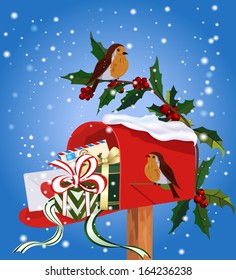  Post box at Christmas 
