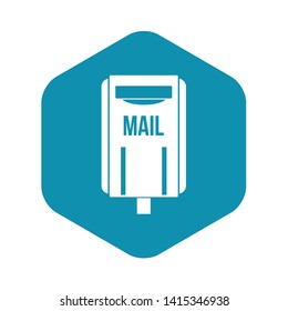 Post box icon. Simple illustration of post box vector icon for web