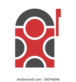 post box letter logo