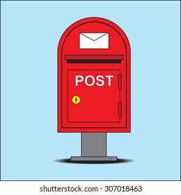 Post box, vector