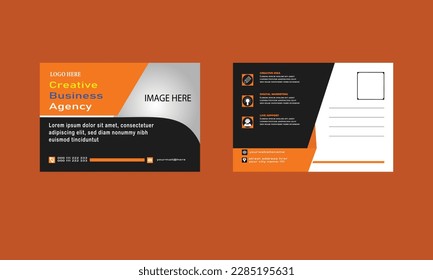 post card design template creative  vector template 