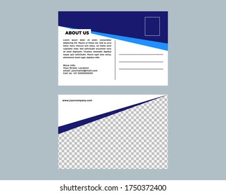 Post Card Design Vector Template