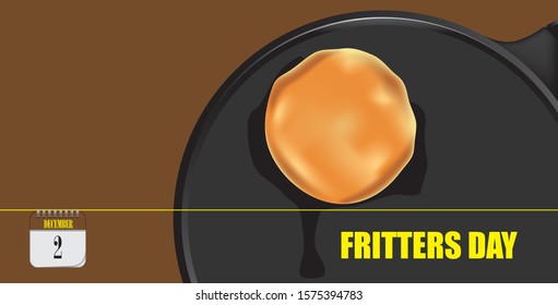 Post card for event december day Fritters Day