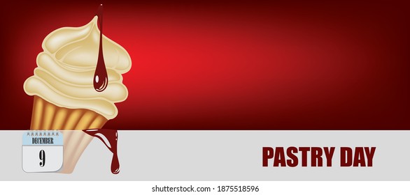 Publicar tarjeta para el día de diciembre del evento Día de pastelería