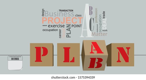 Post card for event december days Calendar plan for business
