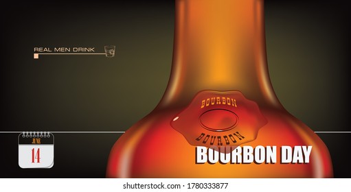 Post card for event june day Bourbon Day