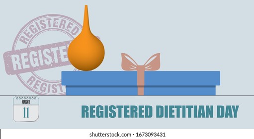 Post card for event march day Registered Dietitian Day