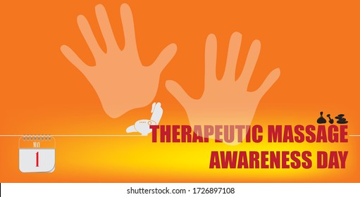Post card for event may day Therapeutic Massage Awareness Day