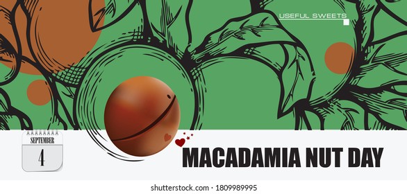 Postkarte für Veranstaltung September Macadamia Nut Day